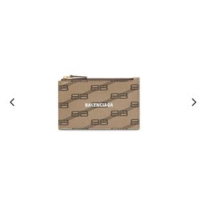 SIGNATURE LARGE LONG COIN AND CARD HOLDER BB MONOGRAM COATED CANVAS IN BEIGE